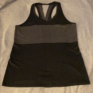 Lululemon black and gray racerback tank size 6